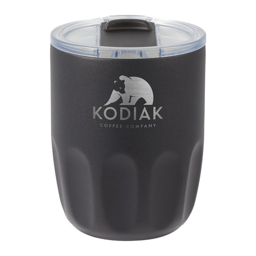 Olla 10 oz Vacuum Coffee Cup with Ceramic Liner - Black