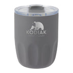 Olla 10 oz Vacuum Coffee Cup with Ceramic Liner - Charcoal