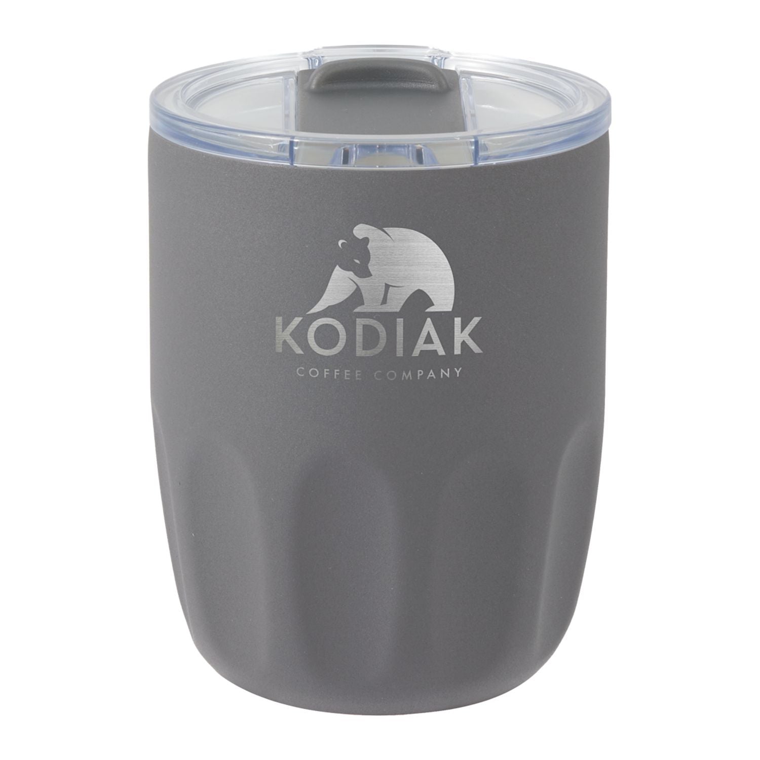 Olla 10 oz Vacuum Coffee Cup with Ceramic Liner - Charcoal