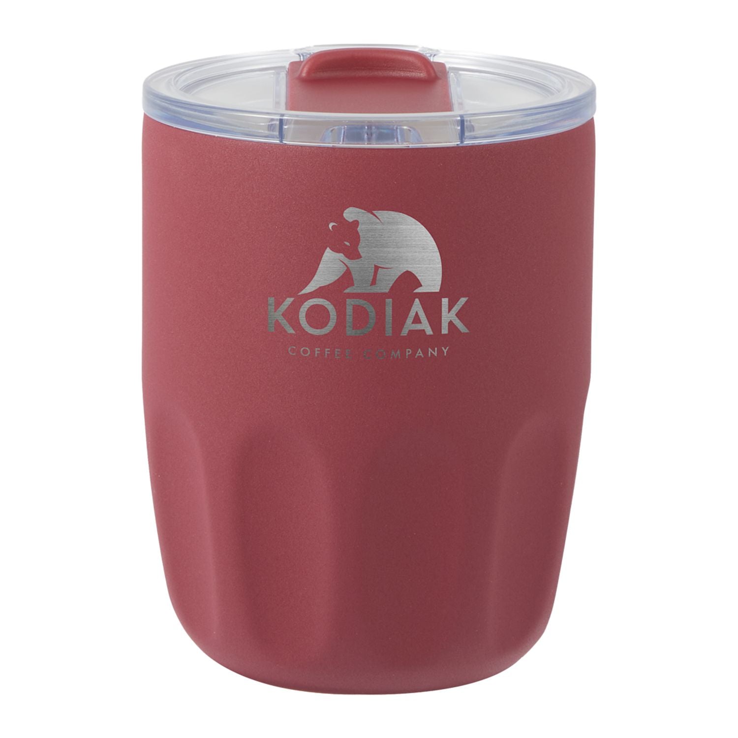 Olla 10 oz Vacuum Coffee Cup with Ceramic Liner - Maroon