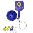 Pickle Ball Keychain with a custom logo