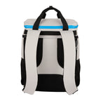 Cream Glacial Recycled 15L Backpack Cooler shown from behind