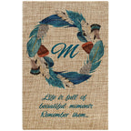 5.25" x 8.25" Sublimatable Burlap Journal with Lined Notepad