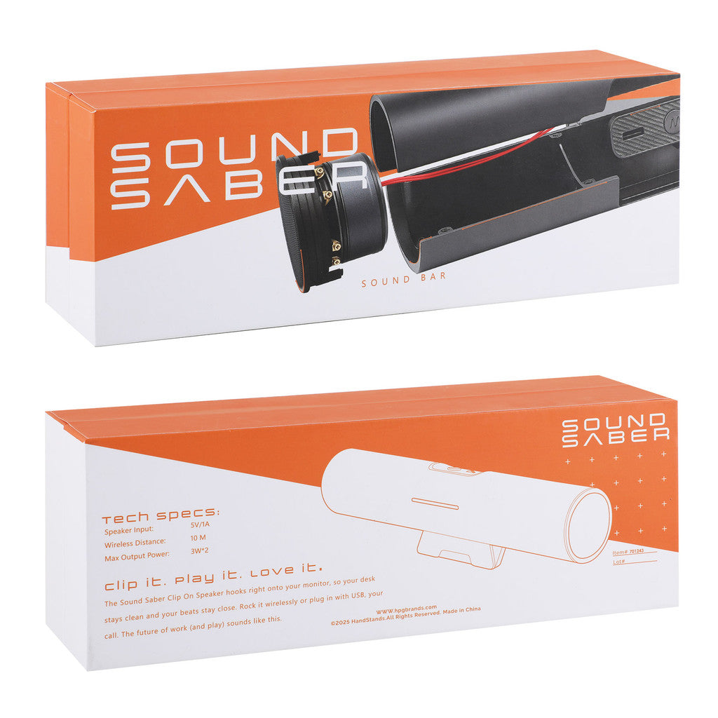 Sound Saber Clip On Wireless Monitor Speaker Box