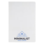 White Flatmate Perfect Notebook with a custom logo 