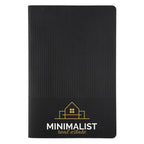 Black Flatmate Perfect Notebook with a custom logo 