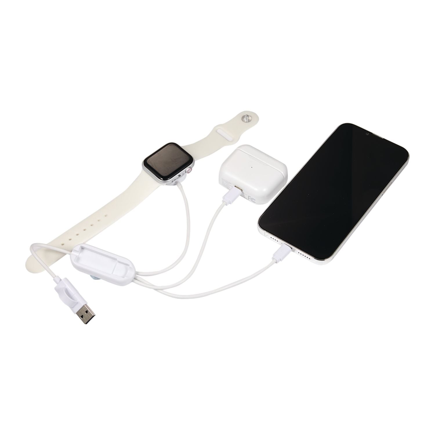Allcord 5-in-1 Charging Cable with Apple Watch Charger