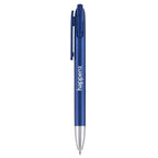 Cobalt Blue Rolling Hills MC Pen with a custom silk screened logo