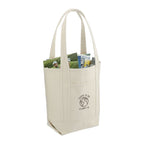 14oz Organic Cotton Tote with a custom logo and contents inside