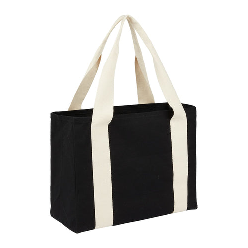 12oz Cotton Shopper Tote with Contrast Handles shown blank 