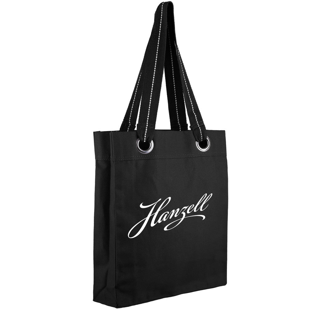 12Oz. Klamath Cotton Canvas Tote With Large Grommets - Black