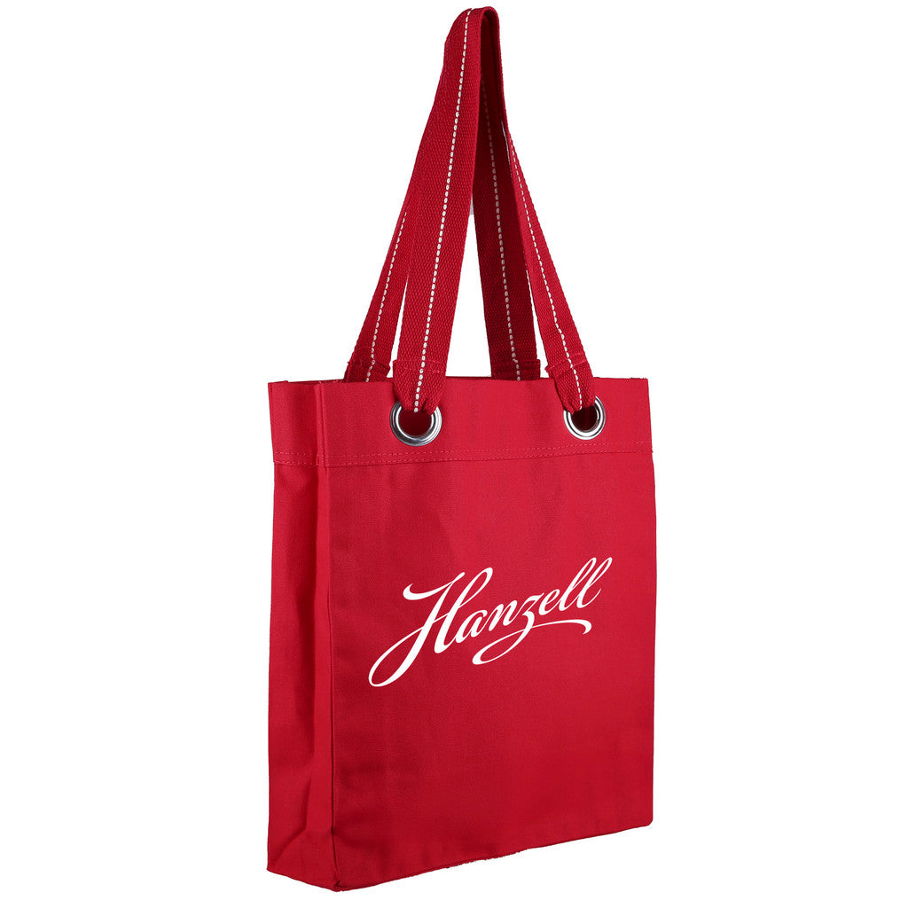 12Oz. Klamath Cotton Canvas Tote With Large Grommets - Red