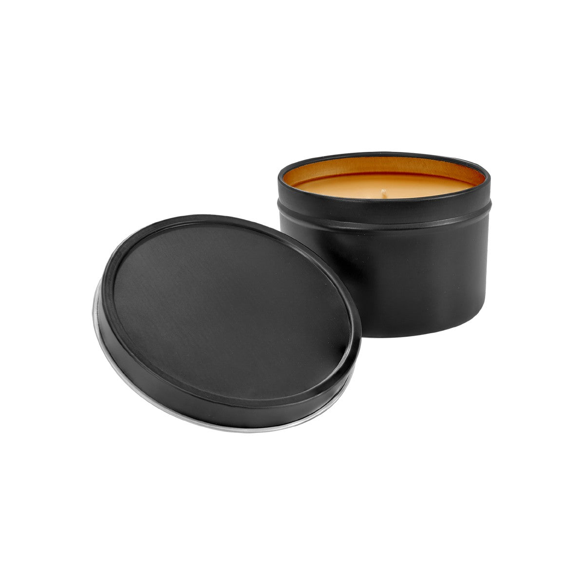 8oz Pumpkin Spice Candle in Black Metal Tin