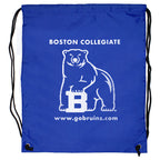 Blue Ventoux 210D Polyester Drawstring Bag