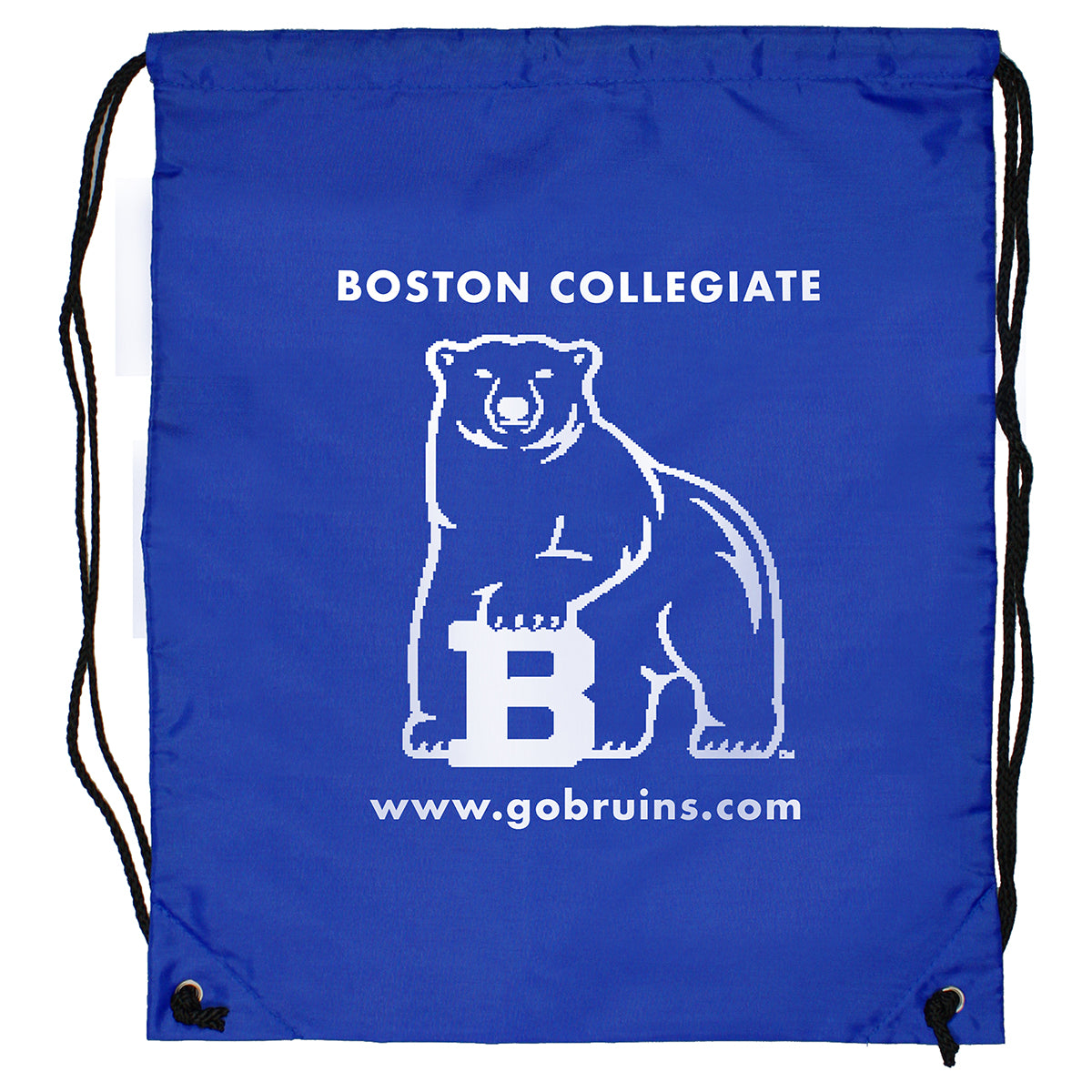 Blue Ventoux 210D Polyester Drawstring Bag