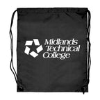 Black Ventoux 210D Polyester Drawstring Bag