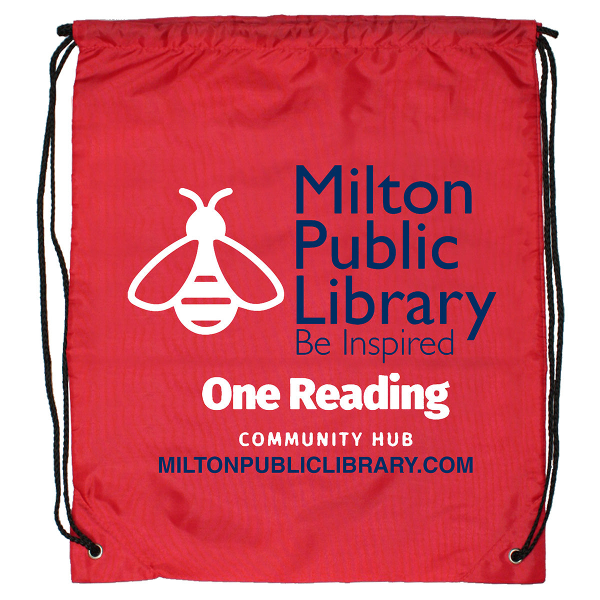 Ventoux 210D Polyester Drawstring Bag with a full color transfer