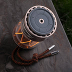 Glamper Lantern Speaker showing the buttons on top 