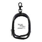 Round Clear Bag Charm with a custom logo