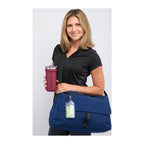 Person holding Avery 15" Computer Messenger Bag - Navy