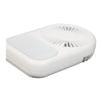 White electronic device with a fan-like top on a white background
