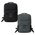 Black and Gray Flux 17" laptop Backpack with a custom logo
