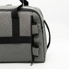 Vault Convertible Duffel Backpack closeup of straps hidden in zipper