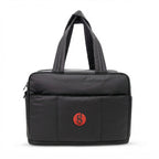 Black Zoom 17" Laptop Duffle with a custom patch