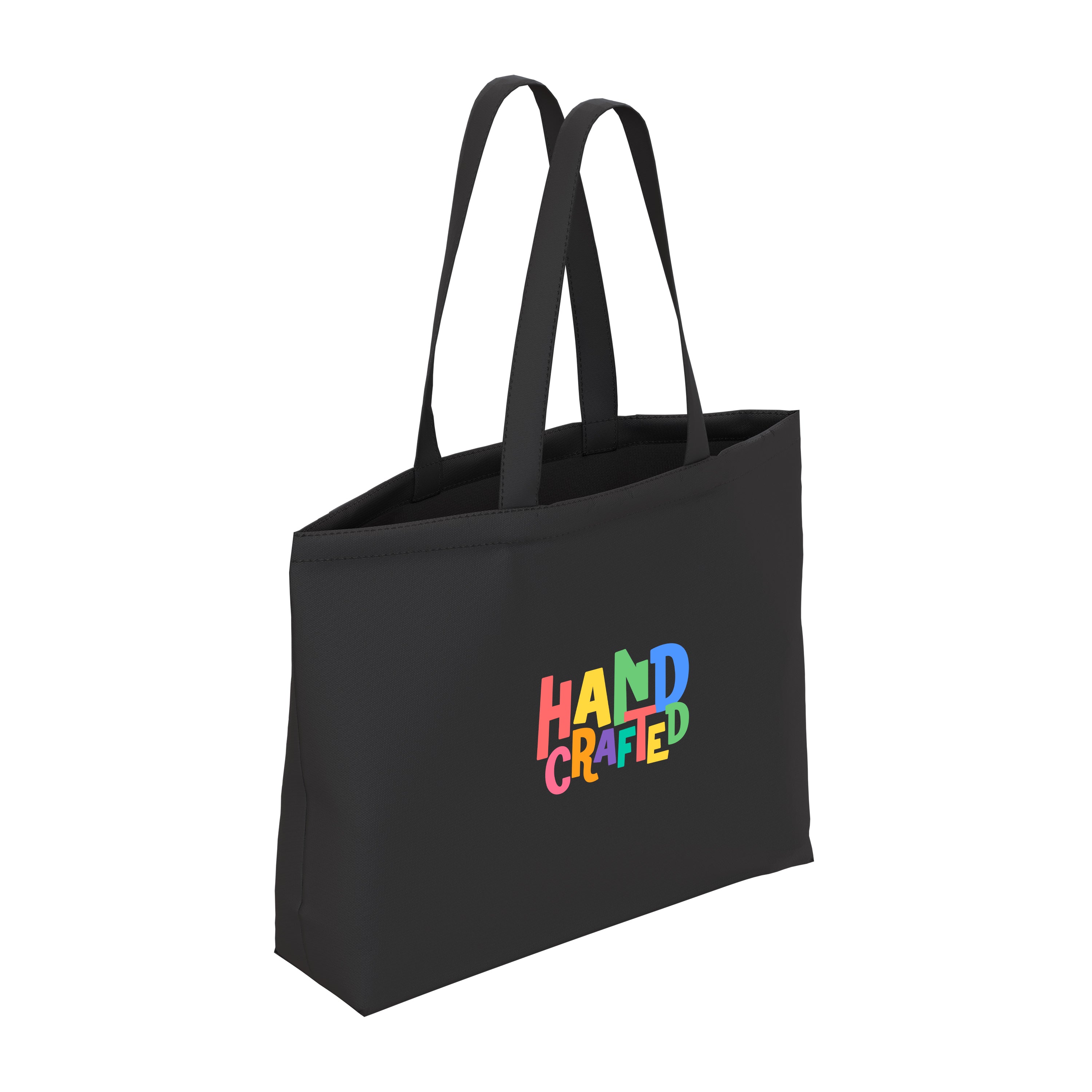 Black Vale Canvas Tote side profile