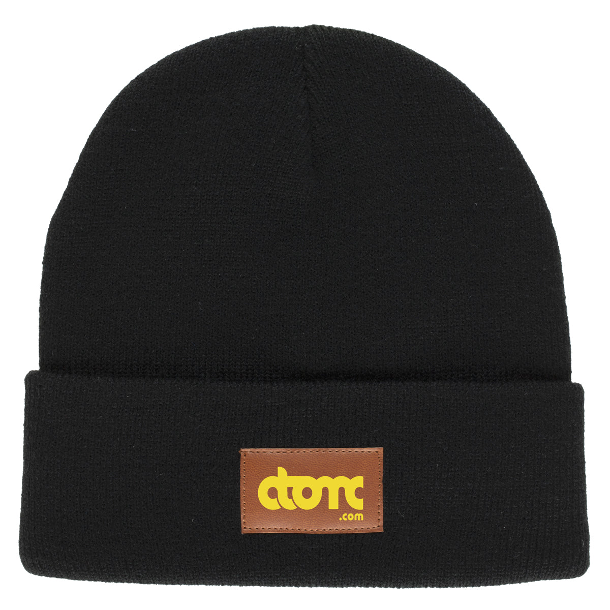Black Tiburon Knit Cuffed Beanie with Patch