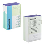 BAMBANK power bank packaging with gradient design on a white background