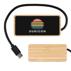 USB Hub with black back and USB cable, featuring a custom logo