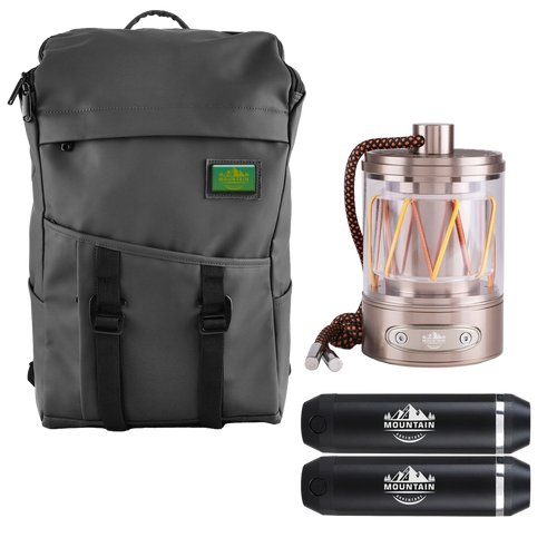 Base Camp Kit with custom logos on all of the items
