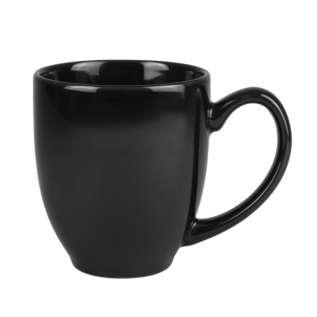 Black 15 Oz. Ceramic Bistro Mug