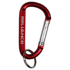 Red Medium Size Carabiner Keyholder with Split Ring Attachment