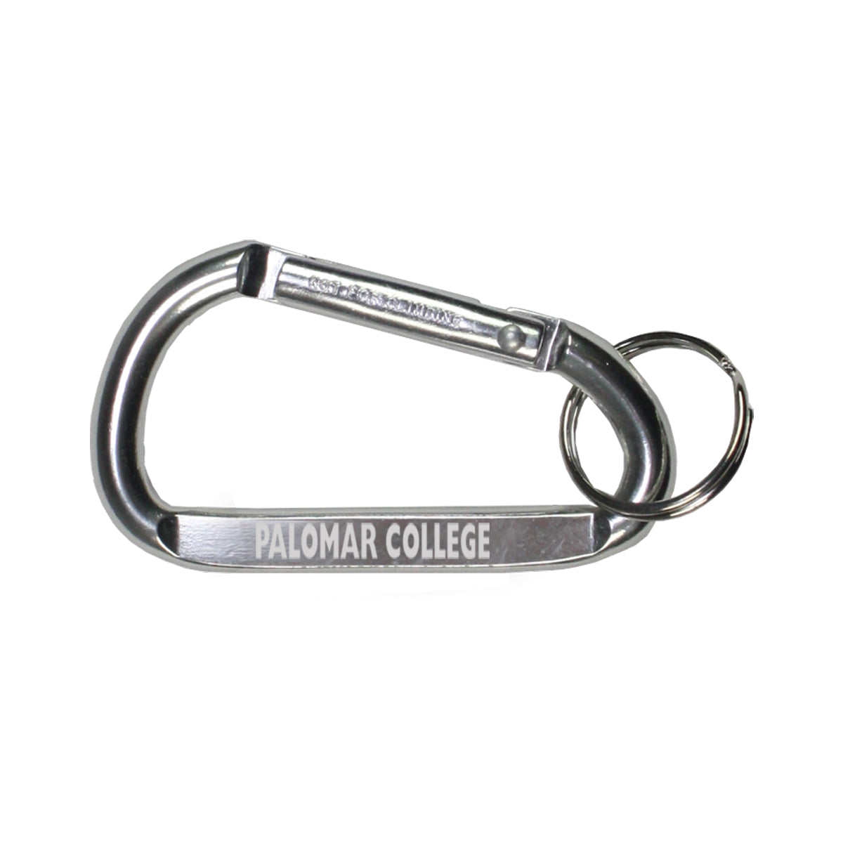 Silver Medium Size Carabiner Keyholder with Split Ring Attachment