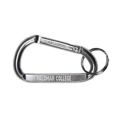 Silver Medium Size Carabiner Keyholder with Split Ring Attachment