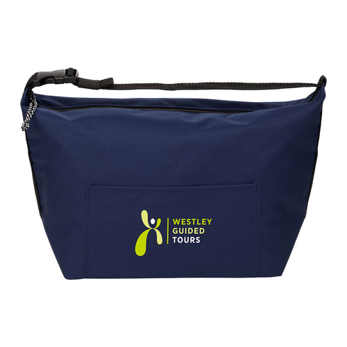 Caribou Drift Recycled 9 Can Lunch Cooler Navy with a custom logo