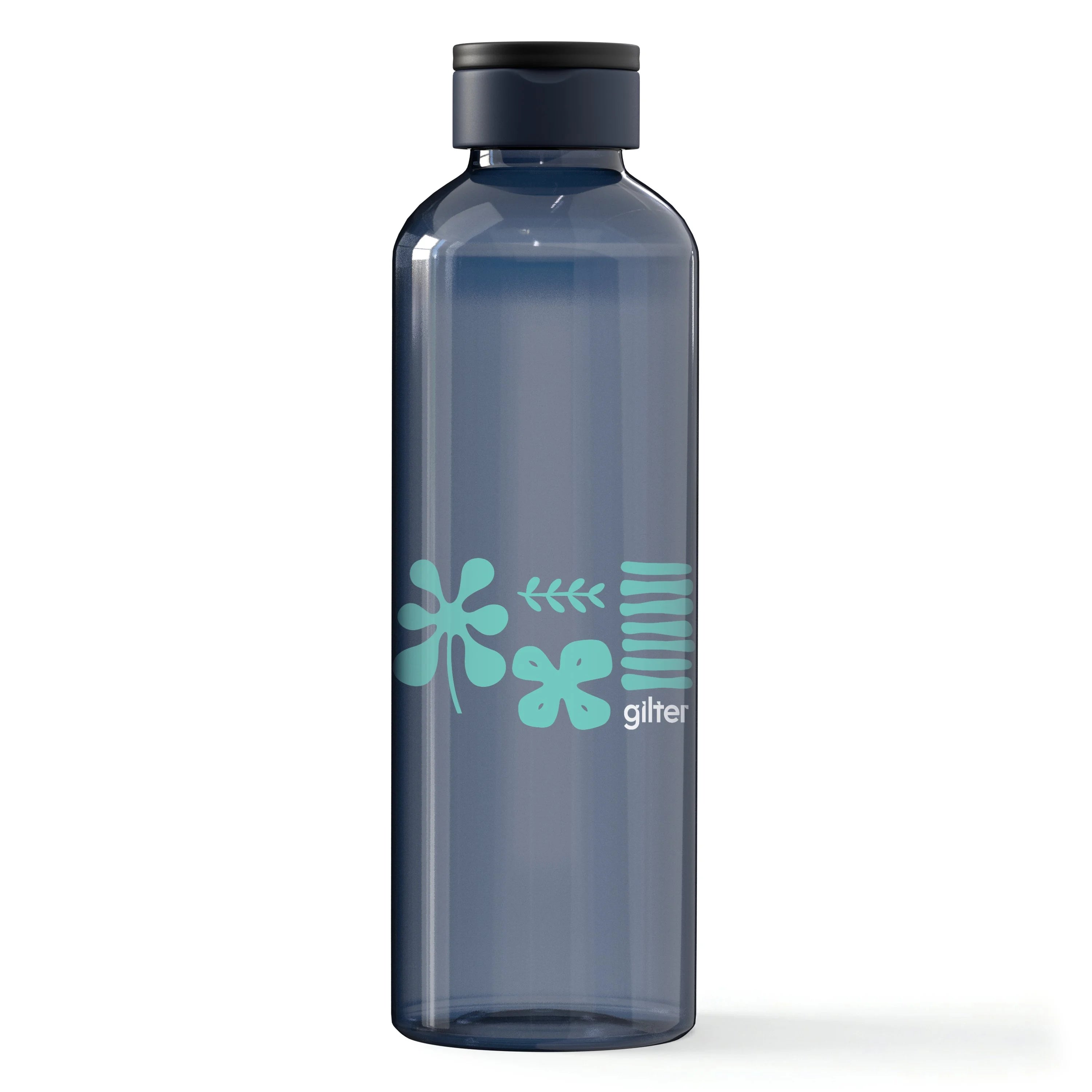 Navy Cloud Nine 27 oz Recycled Plastic Bottle with a custom logo