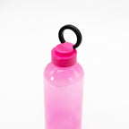 Flamingo Cloud Nine 27 oz Recycled Plastic Bottle shown with the holder ring extended 