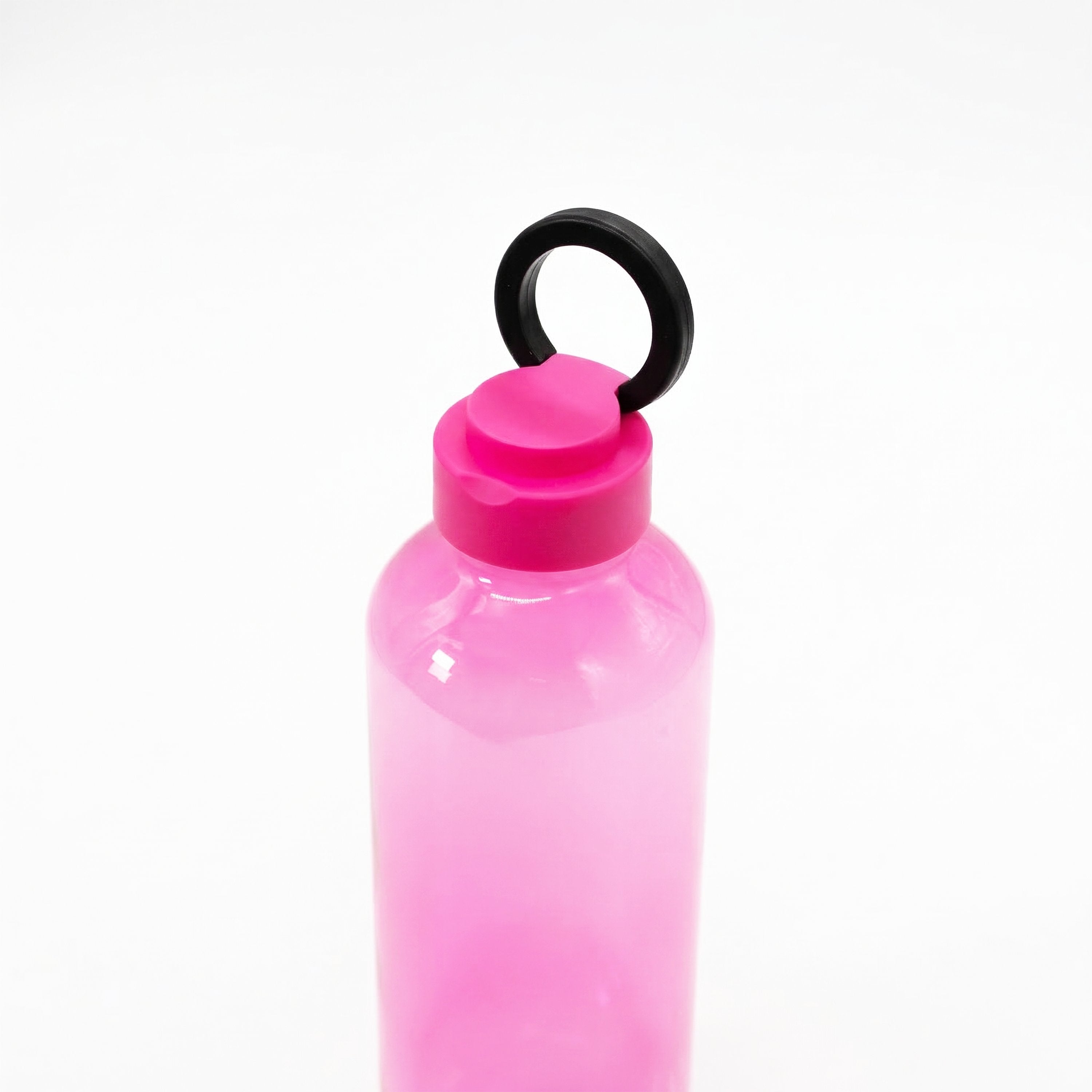 Flamingo Cloud Nine 27 oz Recycled Plastic Bottle shown with the holder ring extended 