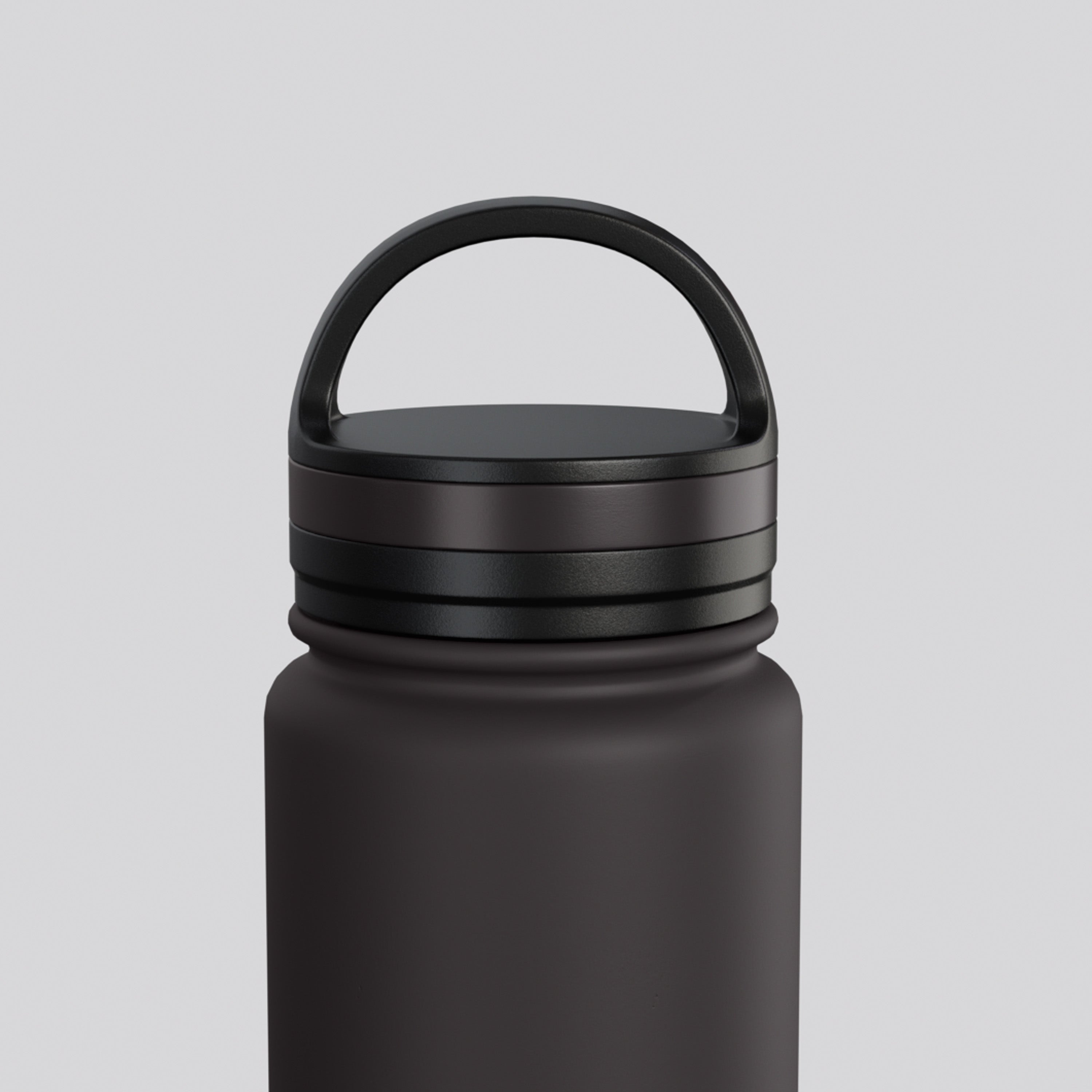 Black Free Spirit, Call of the Wild Stainless Steel bottle Top View