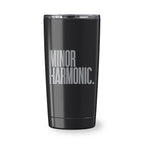 Black Go time 18 oz Reycled Stainless Steel Tumbler with silk screened logo