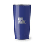Blue Go time 18 oz Reycled Stainless Steel Tumbler with laser engraved logo
