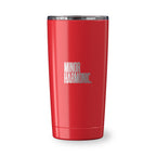 Red Go time 18 oz Reycled Stainless Steel Tumbler with laser engraved logo