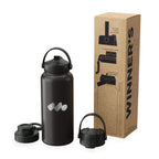 Black Black Winner's Circle 32oz Recycled Stainless Steel Bottle With Cap Kit  