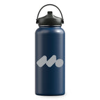 Navy Blue Winner's Circle 32oz Recycled Stainless Steel Bottle With Cap Kit with a 1 color logo