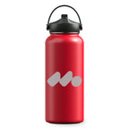 Red Winner's Circle 32oz Recycled Stainless Steel Bottle With Cap Kit with a 1 color logo