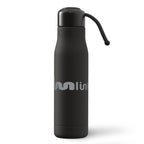 Black Born Ready 16.9 oz Recycled Stainless Steel Bottle with a custom logo