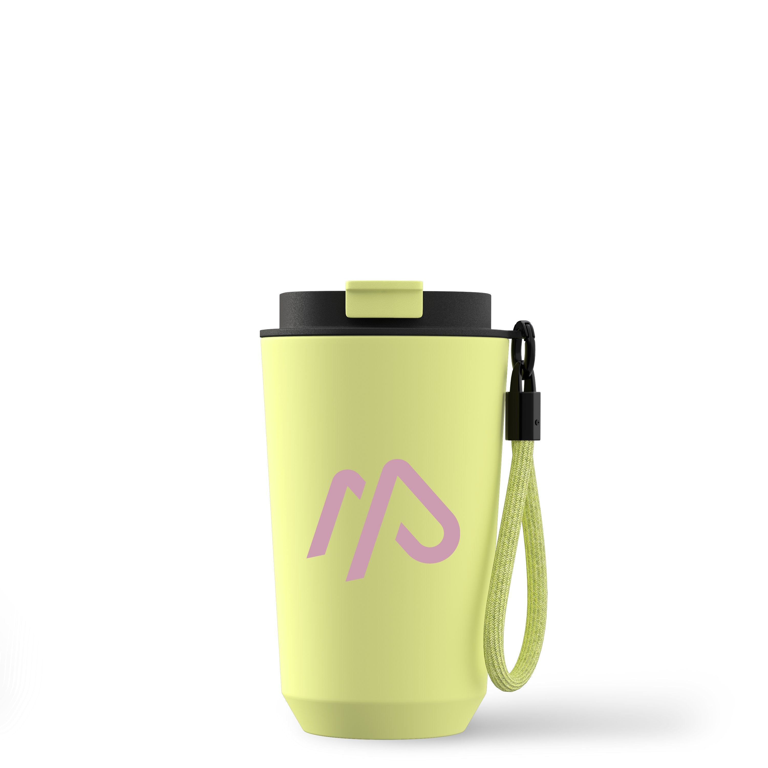 Key lime Real Deal 12oz Recycled Stainless Steel Tumbler with a custom logo